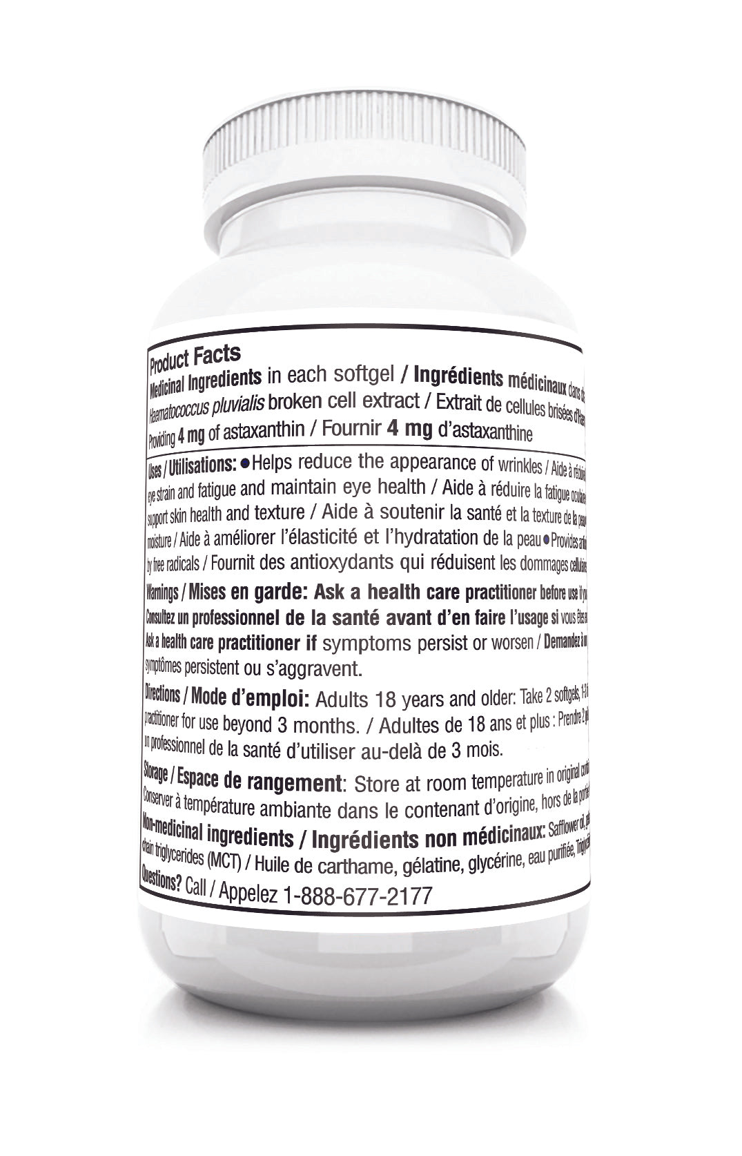 Canadian Astaxanthin - 4 mg - 120 count