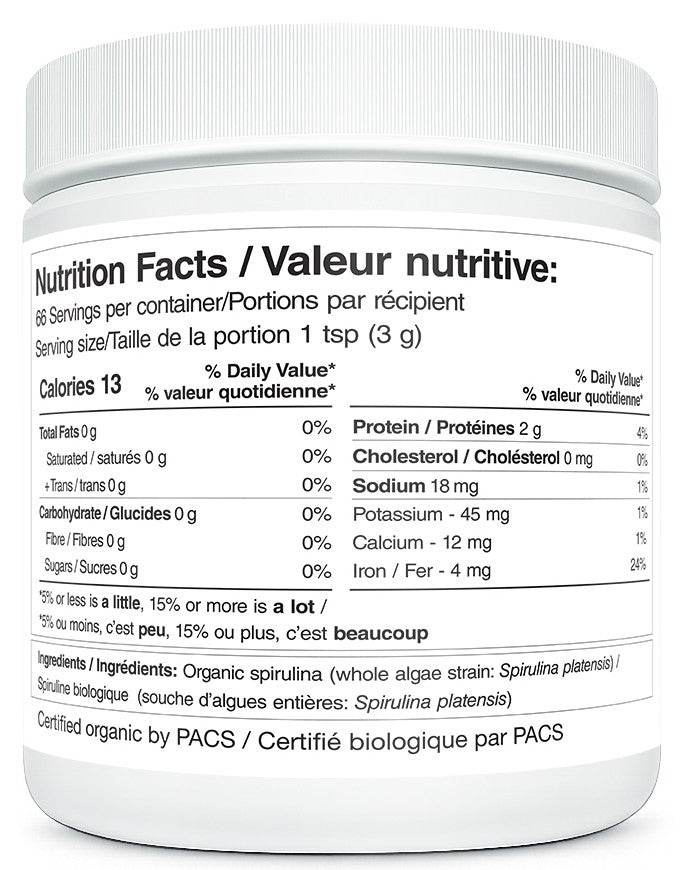 NEW - Organic Spirulina - 200g